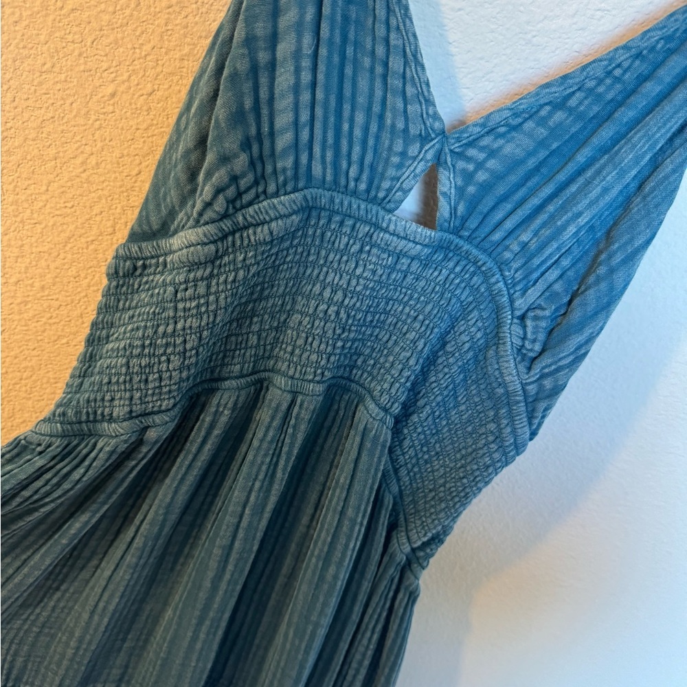 Anthropologie Blue Sleeveless Dress